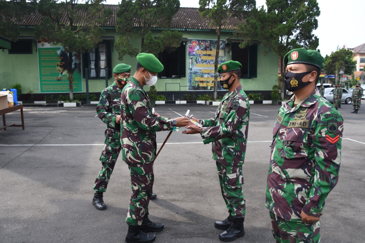 Danrem : Prajurit Korem 073/Makutarama Harus Sigap Dalam Penanganan Penularan Covid-19